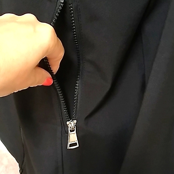 Calvin Klein Black Hooded Trench Coat. Size Medium  NWOT - Picture 10 of 16